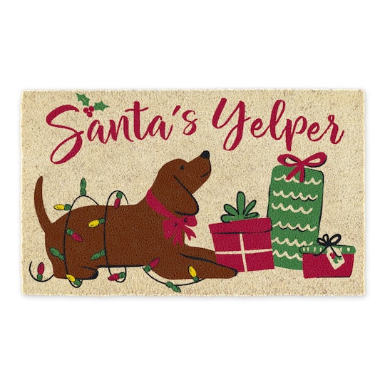 DII&#xAE; Santa&#x27;s Yelper Doormat